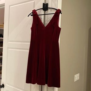 COPY - Draper James red velvet dress for the holidays!